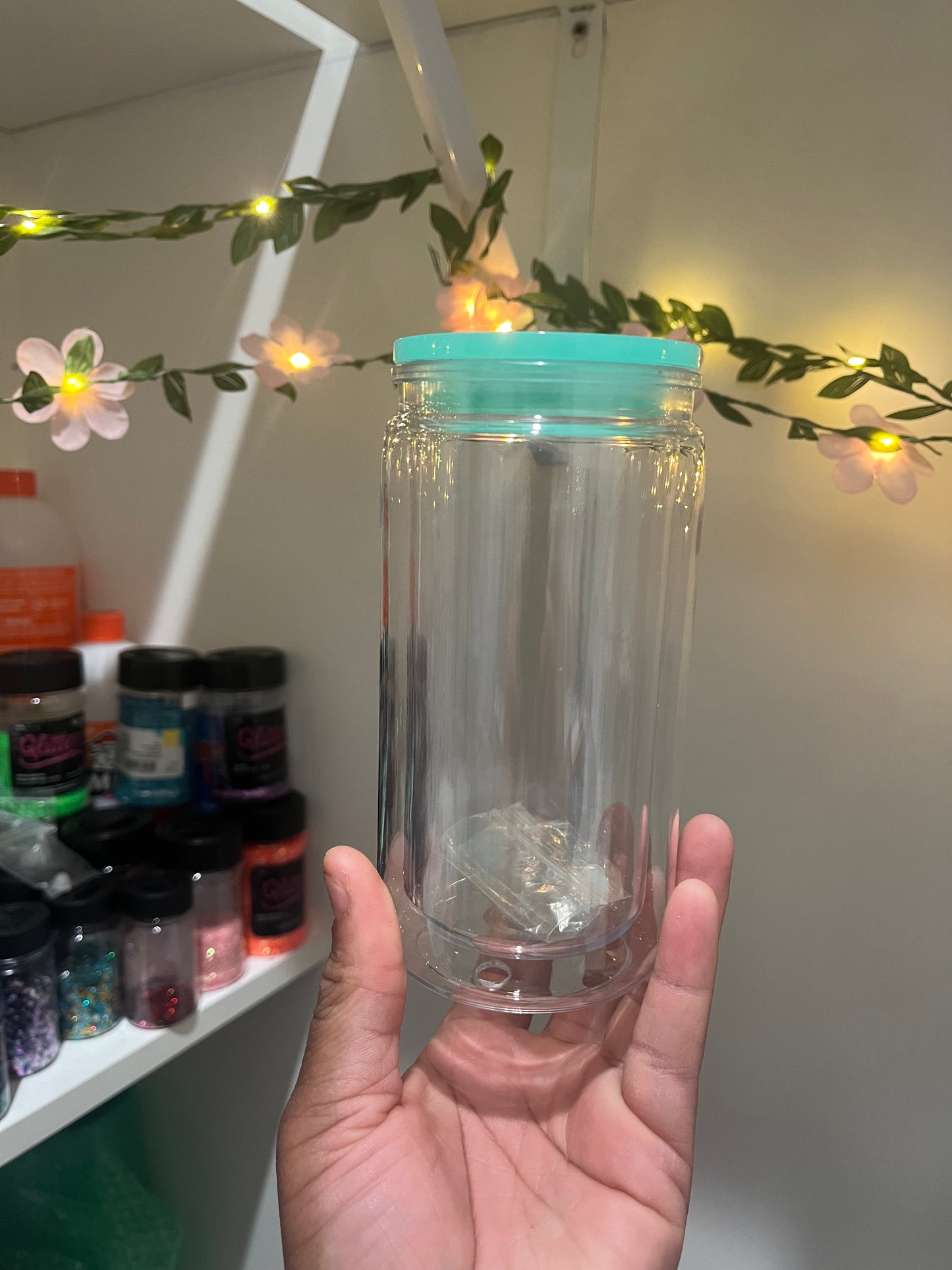 Green snow globe