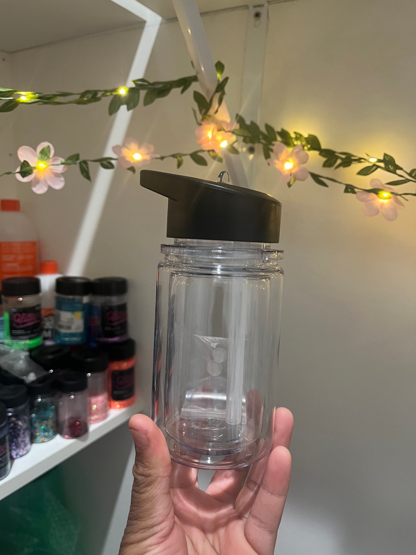 Kids sports bottle snow globe