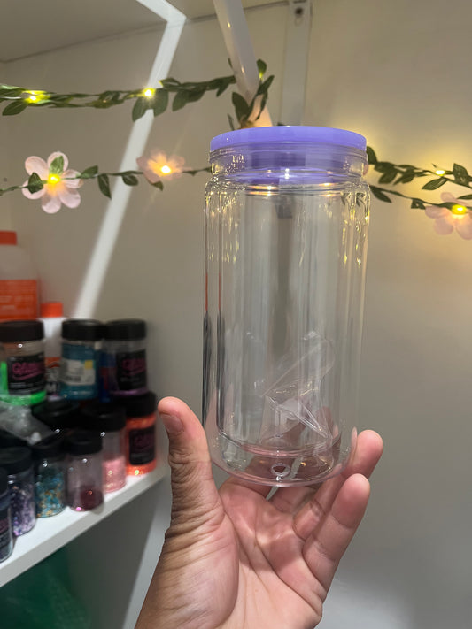 Purple snow globe